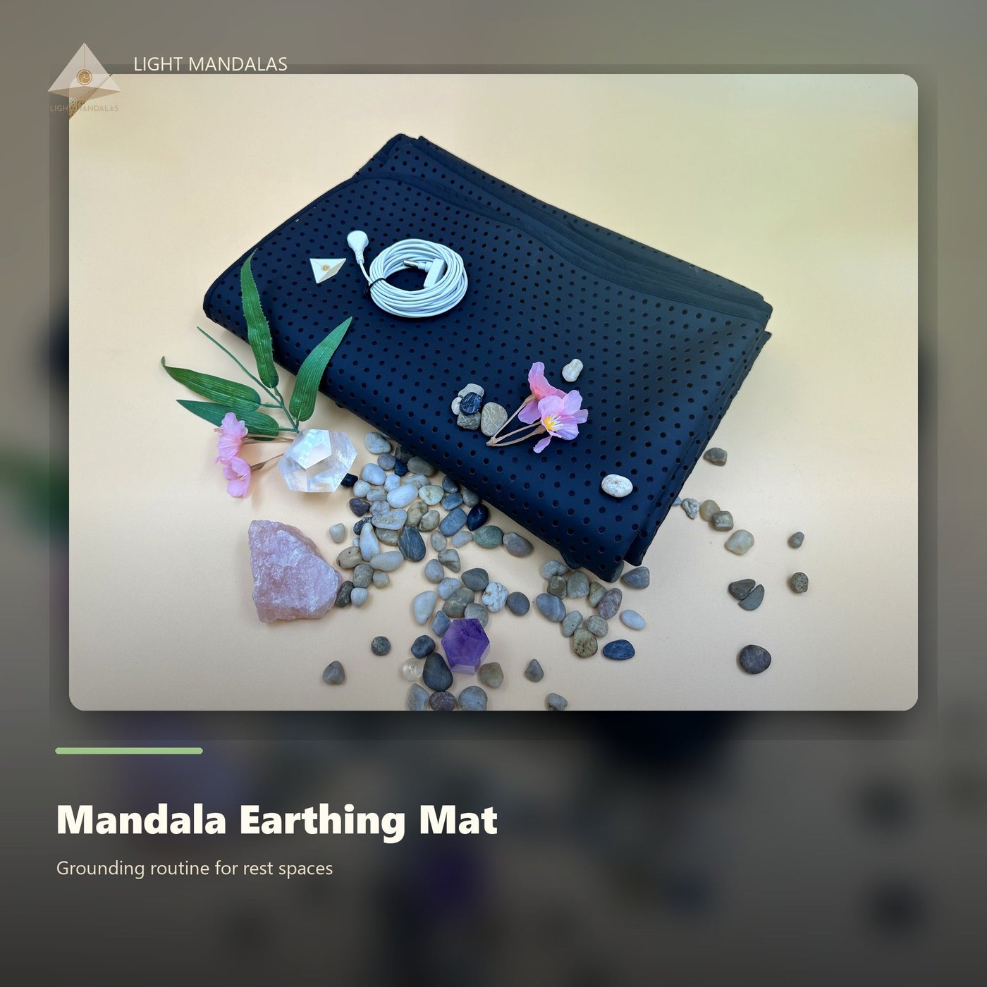 Mandala Earthing Mat — Light Mandalas ตัวจริง